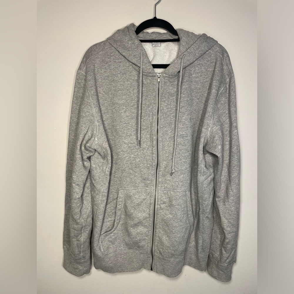Classic Grey Zip Up Hoodie